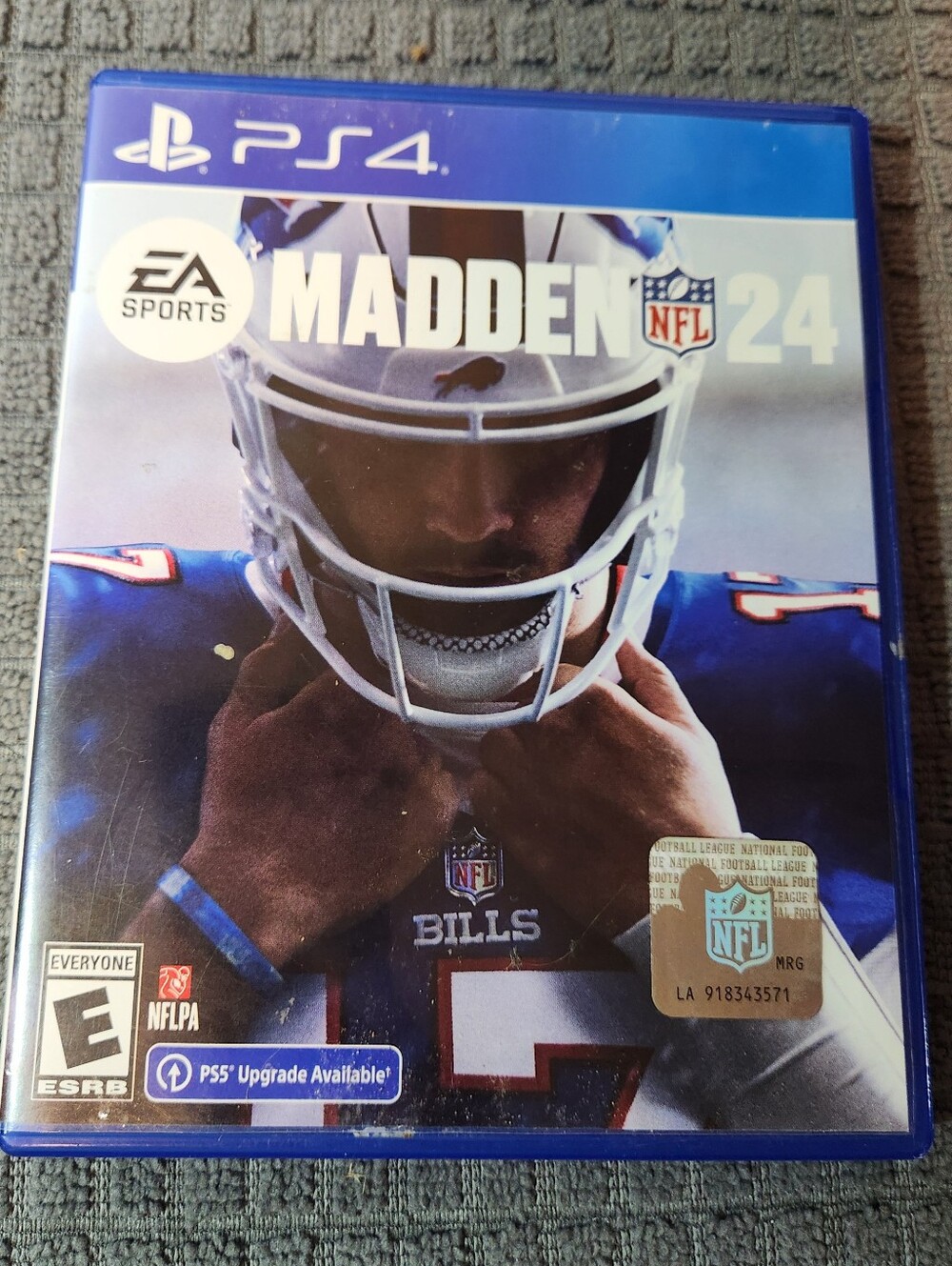 Sony PS4 Madden NFL 24 Blue Cover Video Game